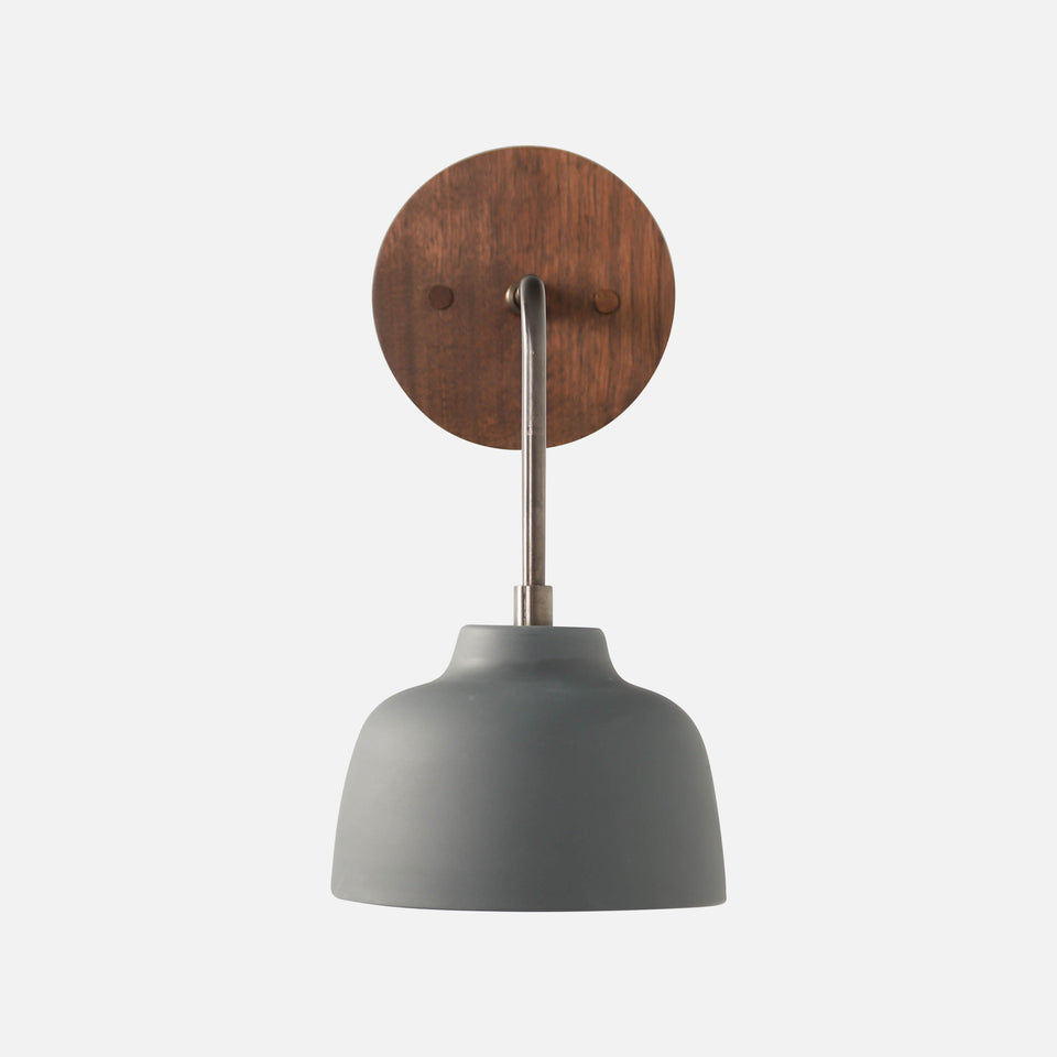 Walnut, Silver Arm, Charcoal Porcelain