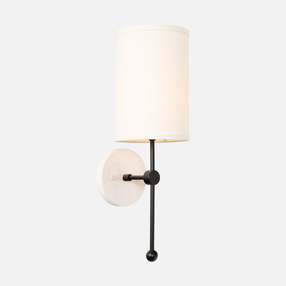 Bleached Ash, Matte Black, White Linen