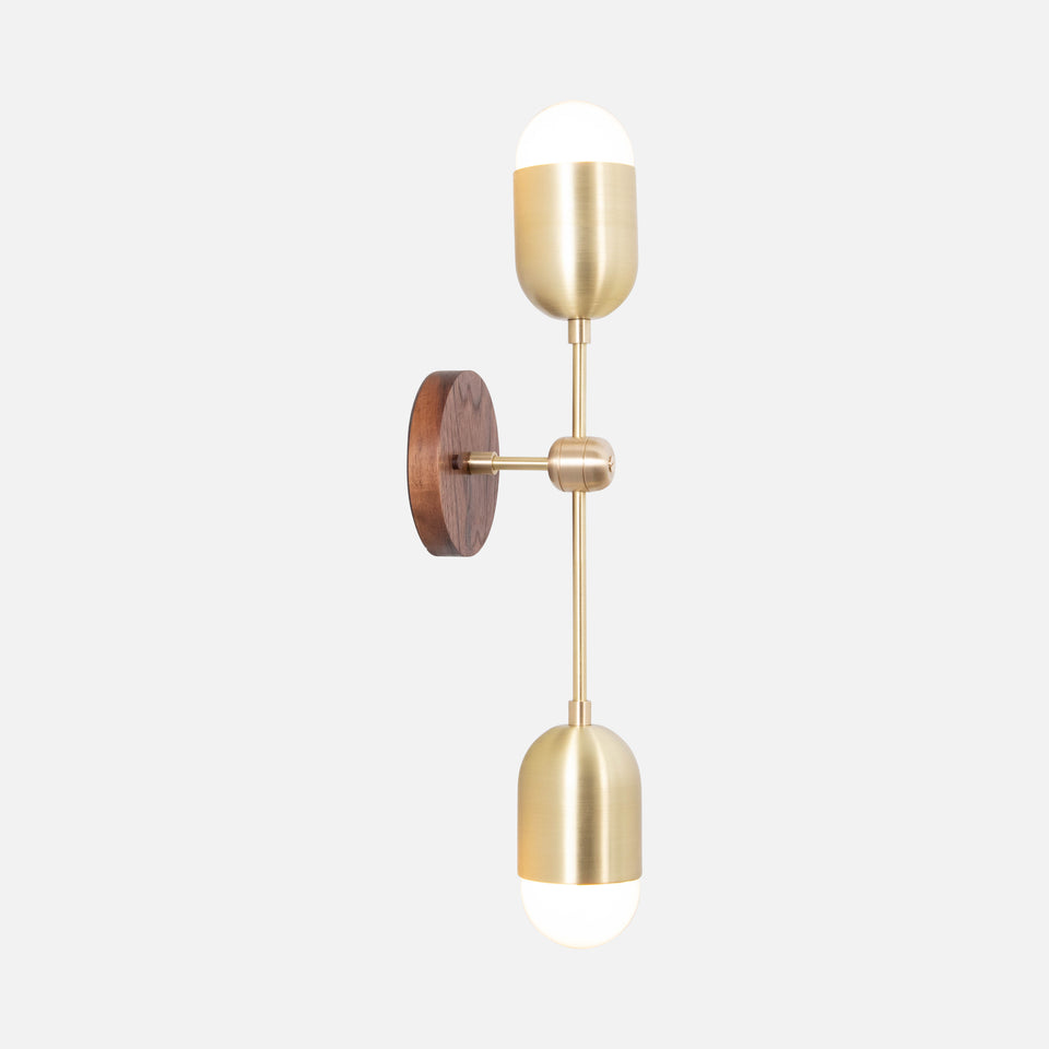 Walnut, Classic Brass
