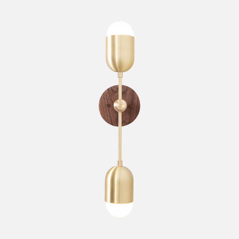 Walnut, Classic Brass