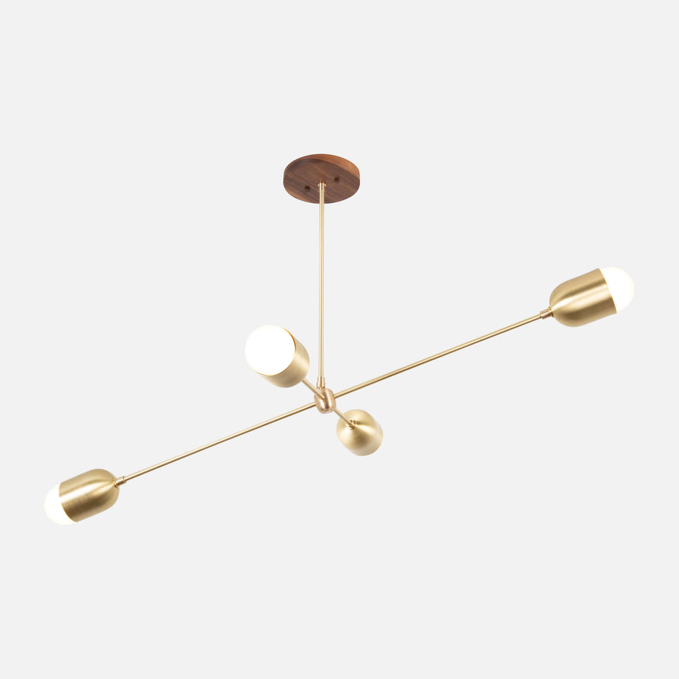 Walnut, Classic Brass
