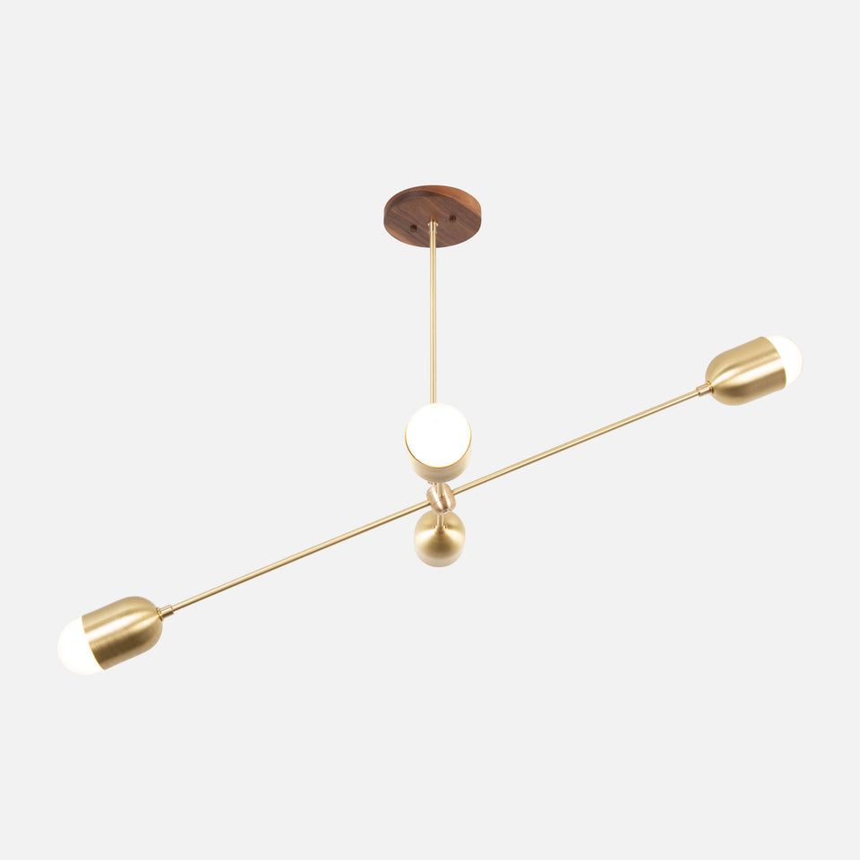 Walnut, Classic Brass