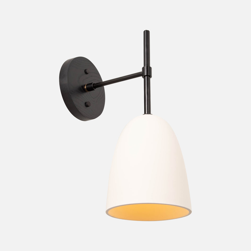 Black Ash, Matte Black, White Porcelain