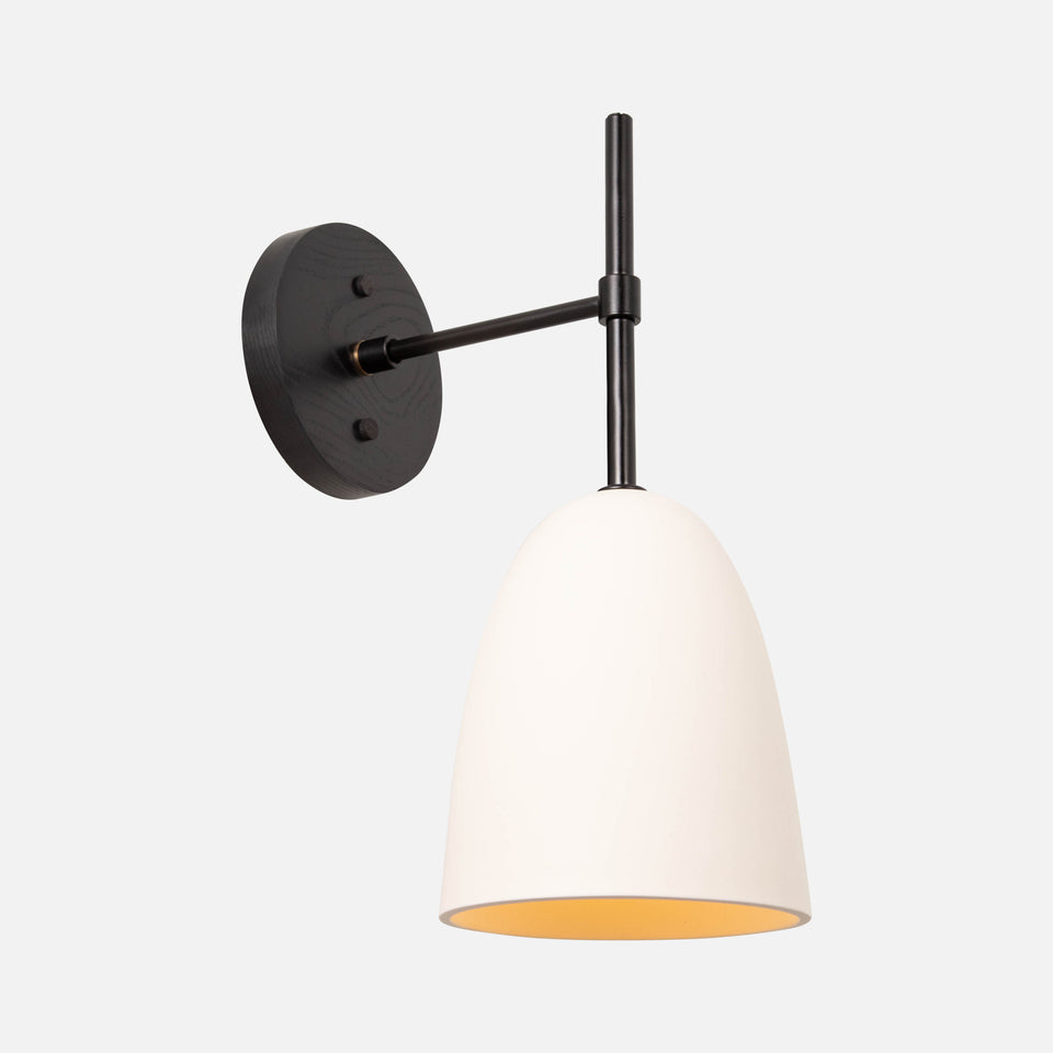 Black Ash, Matte Black, White Porcelain