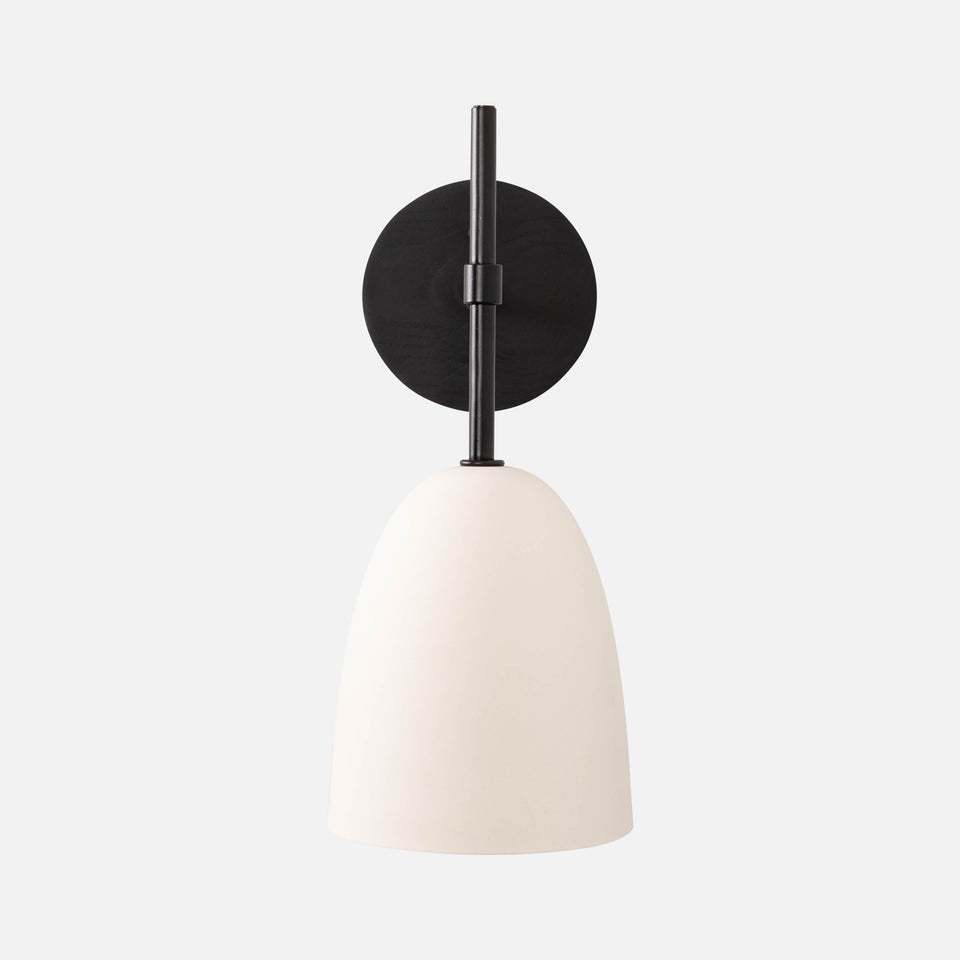 Black Ash, Matte Black, White Porcelain
