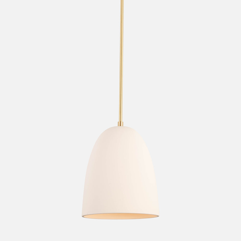 Classic Brass, White Porcelain