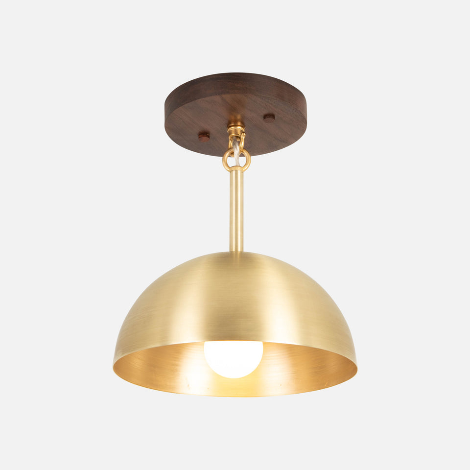 Walnut, Classic Brass
