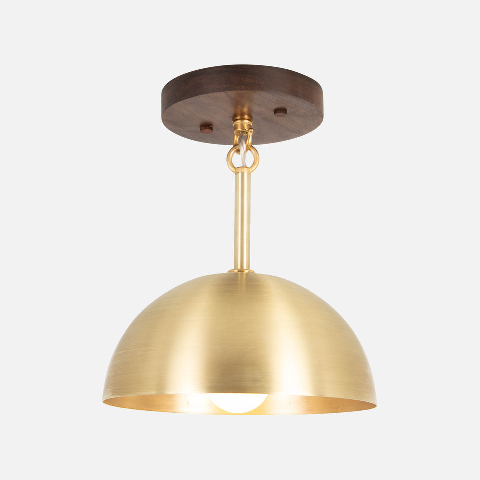 Walnut, Classic Brass
