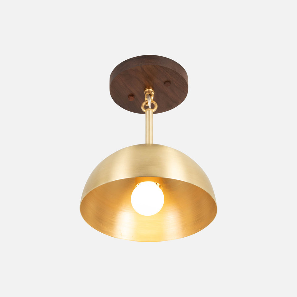 Walnut, Classic Brass