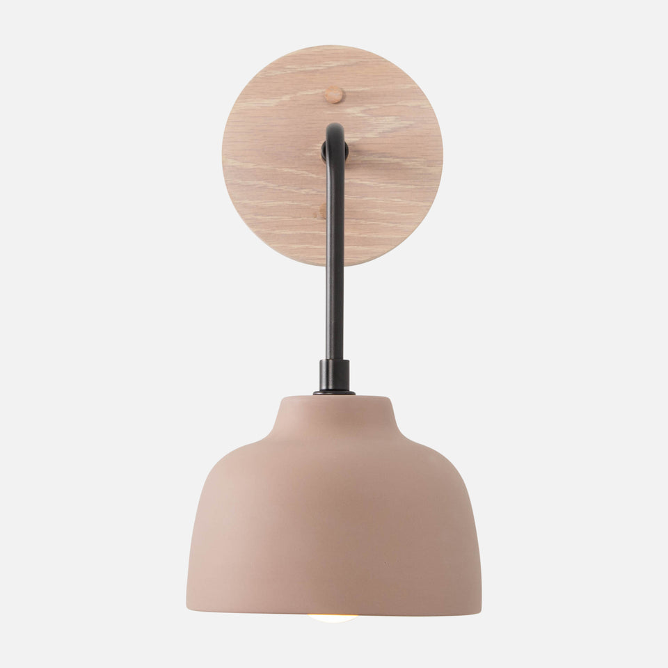 Cotton White Oak, Matte Black Arm, Tan Porcelain