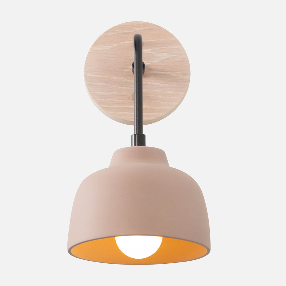 Cotton White Oak, Matte Black Arm, Tan Porcelain