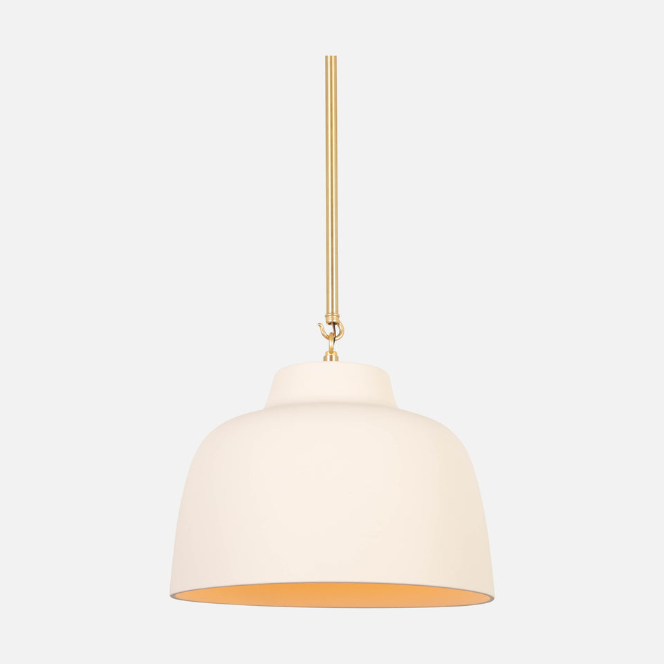 Classic Brass, White Porcelain