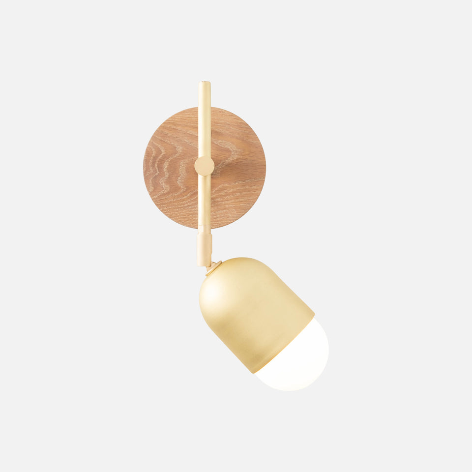 Cornsilk Oak, Classic Brass