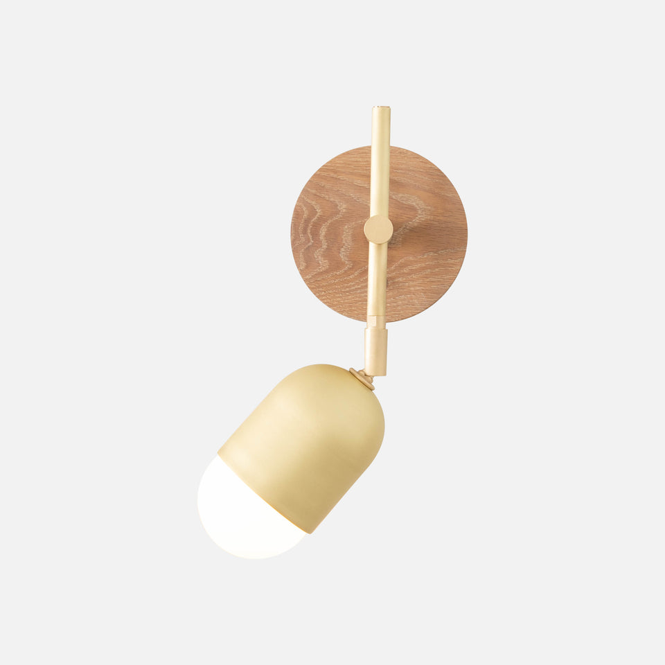 Cornsilk Oak, Classic Brass