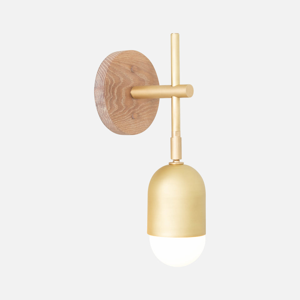 Cornsilk Oak, Classic Brass
