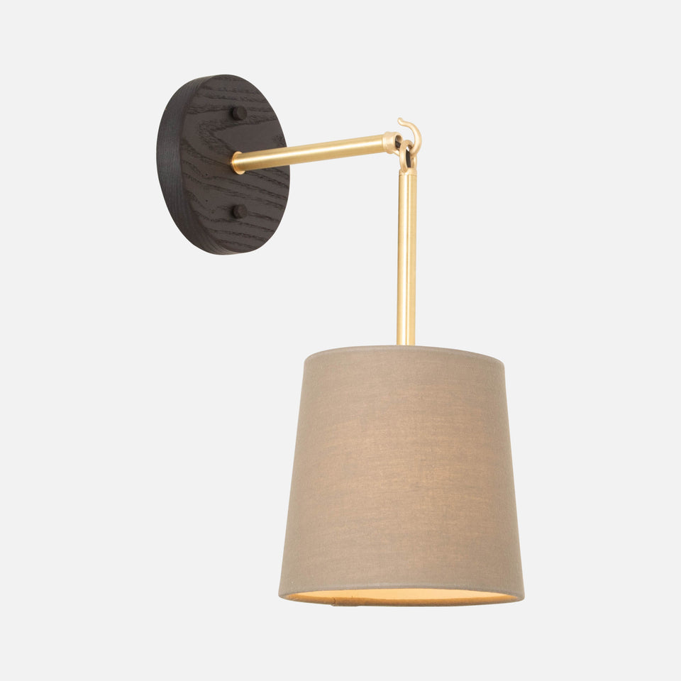 Black Ash, Classic Brass, Sage Linen