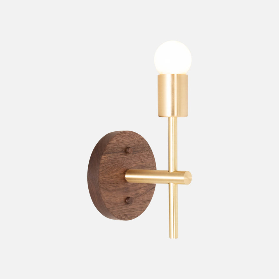 Walnut, Classic Brass