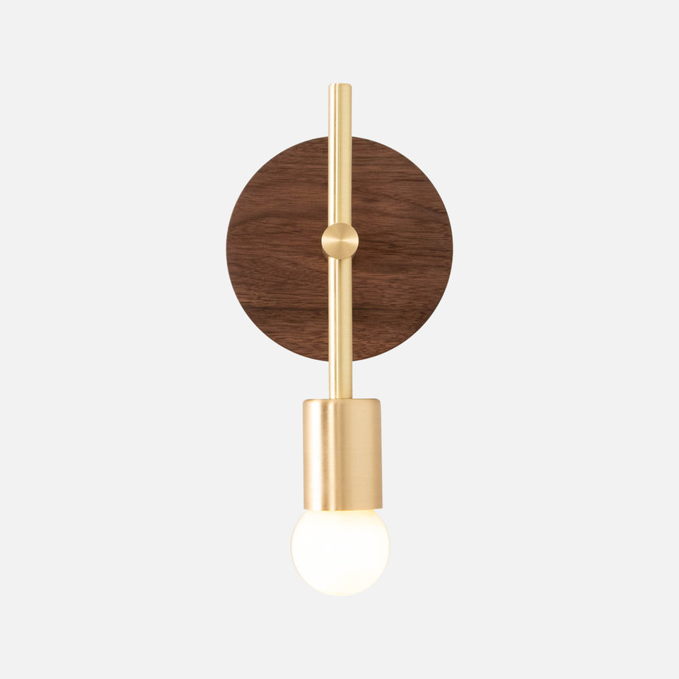 Walnut, Classic Brass