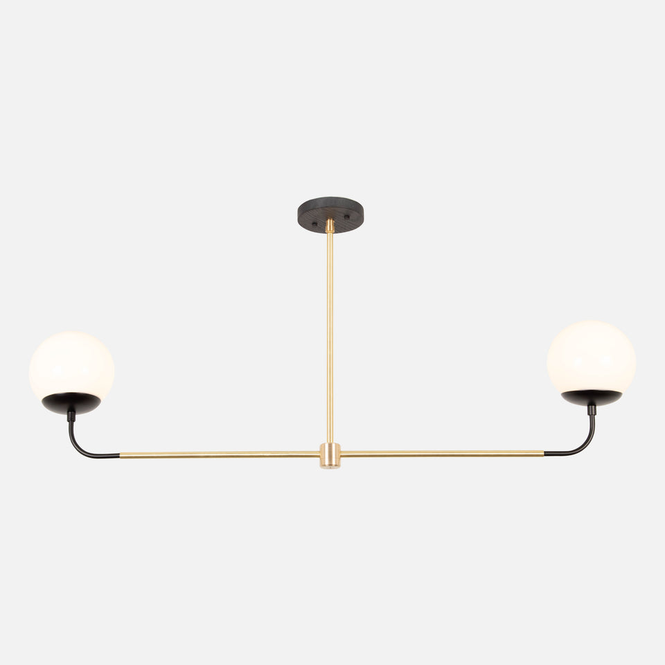 Black Ash, Classic Brass Arm, Matte Black Accent