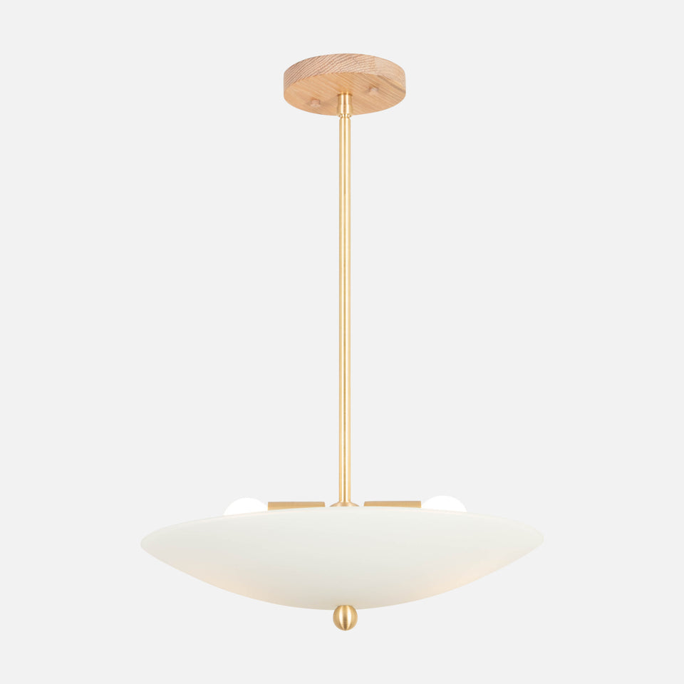 Cornsilk Oak, Classic Brass