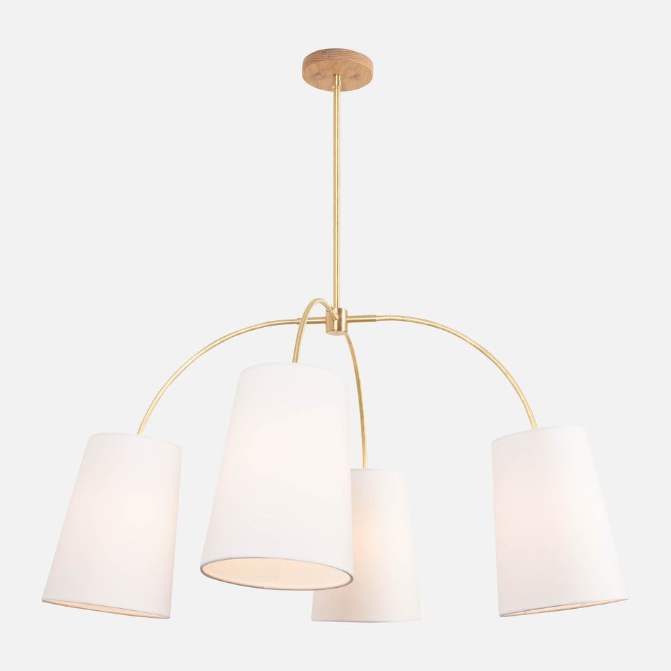 Cornsilk Oak, Classic Brass, White Linen