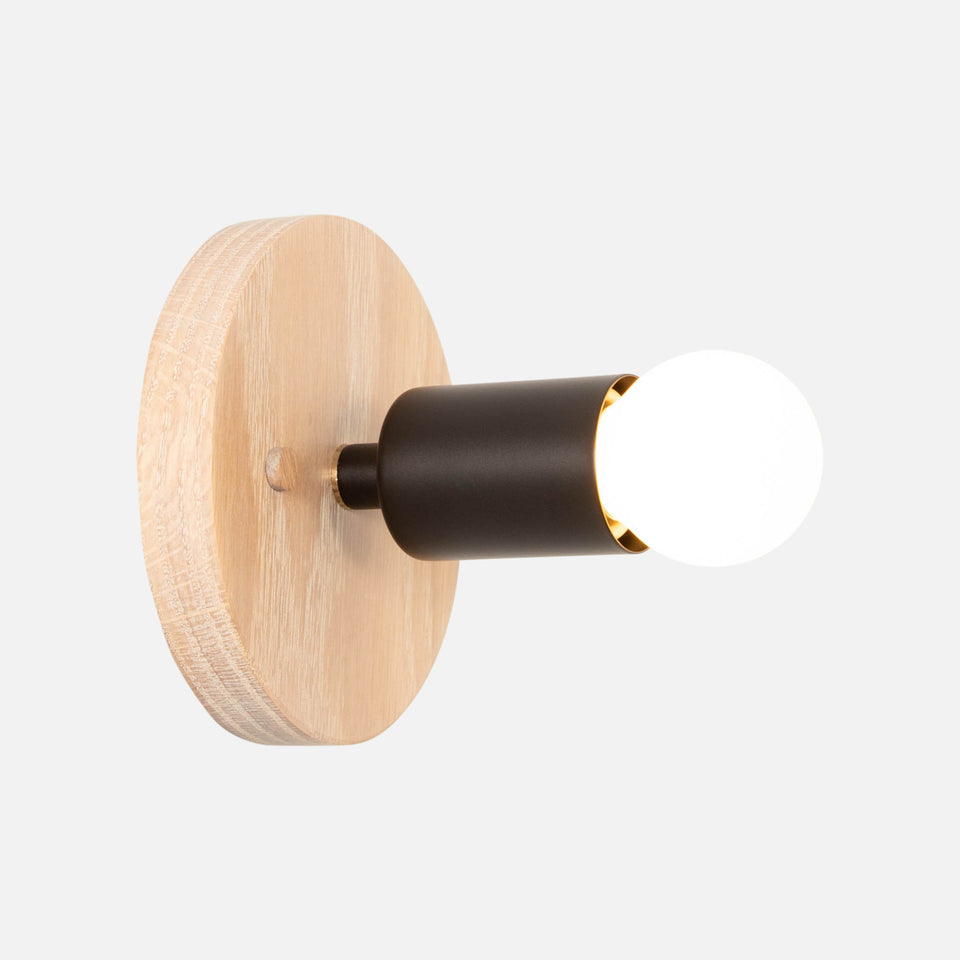 Cotton White Oak, Matte Black