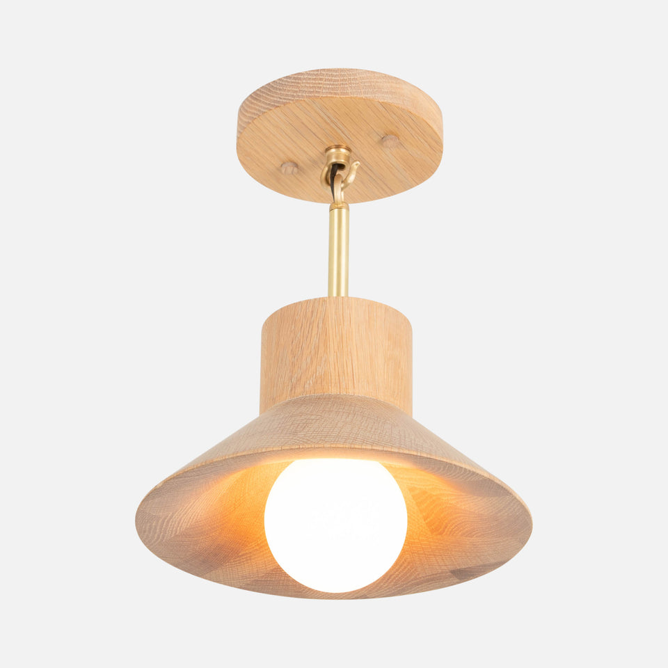 Cornsilk Oak, Classic Brass