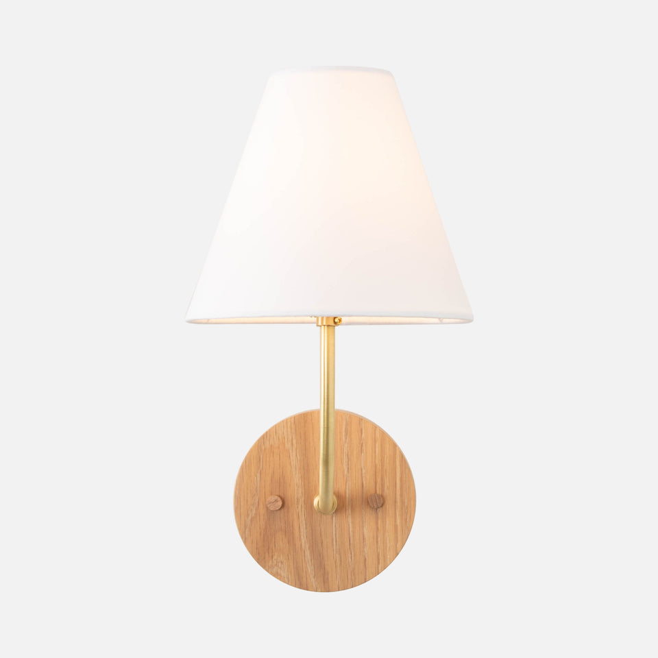 Cornsilk Oak, Classic Brass, White Linen