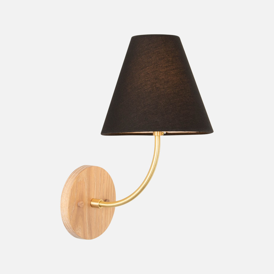 Cornsilk Oak, Classic Brass, Black Linen