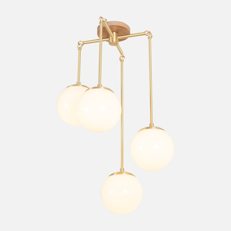 Cornsilk Oak, Classic Brass, Original Frosted