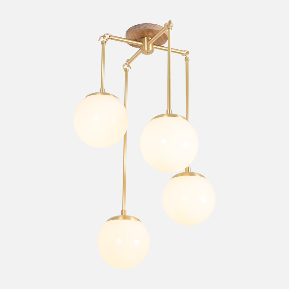 Cornsilk Oak, Classic Brass, Original Frosted