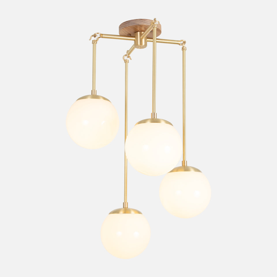 Cornsilk Oak, Classic Brass, Original Frosted