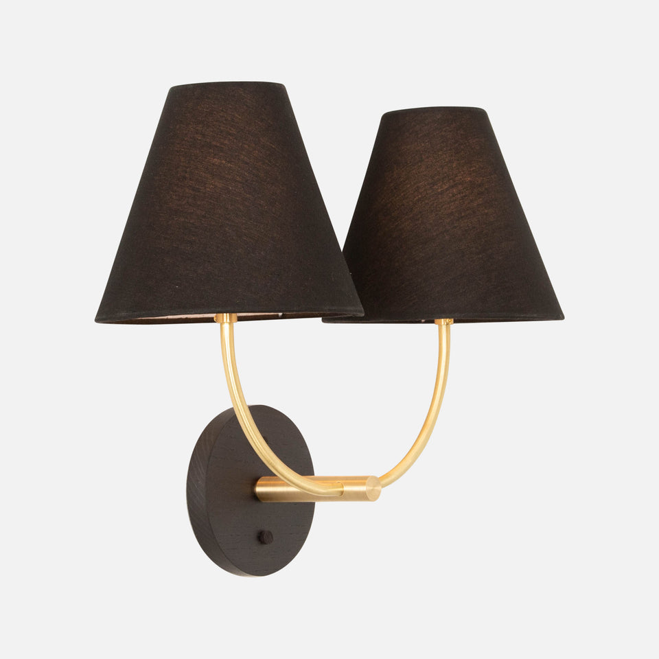Black Ash, Classic Brass, Black Linen