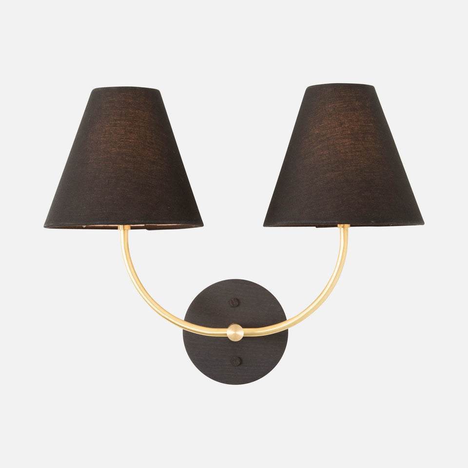 Black Ash, Classic Brass, Black Linen