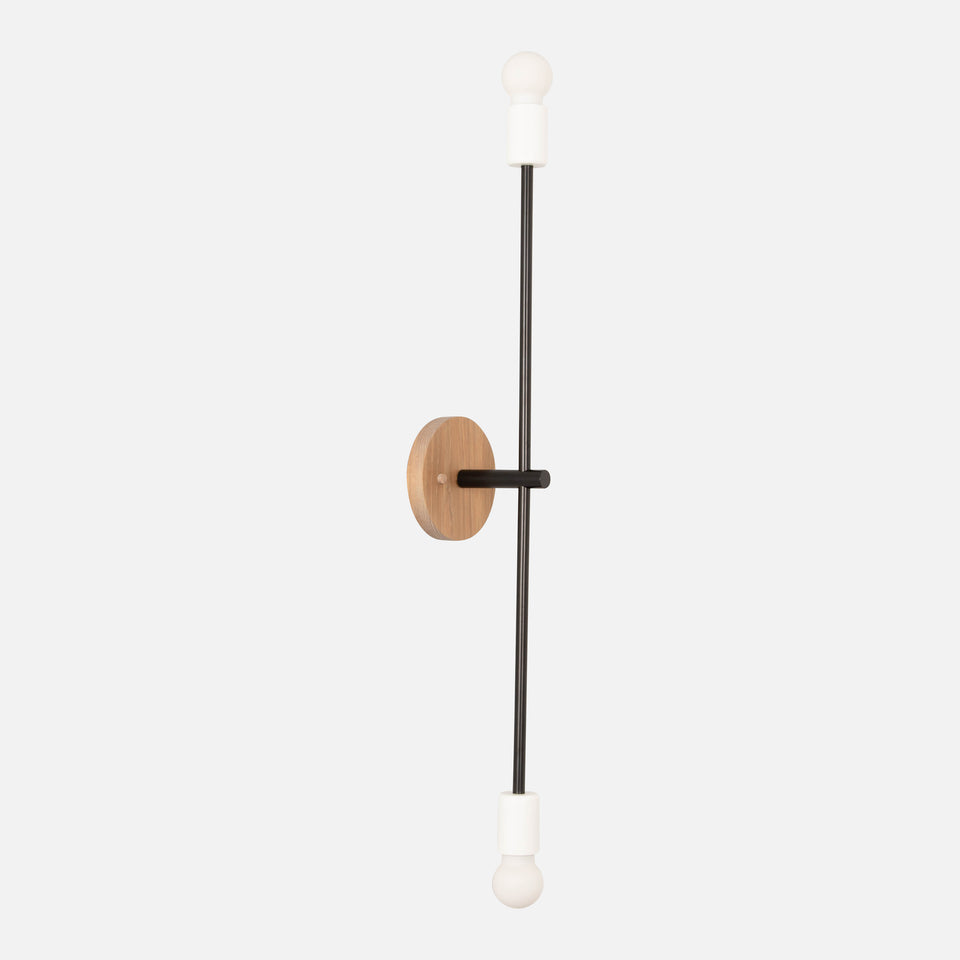 Cornsilk Oak, Matte Black Arms, Satin White Accents