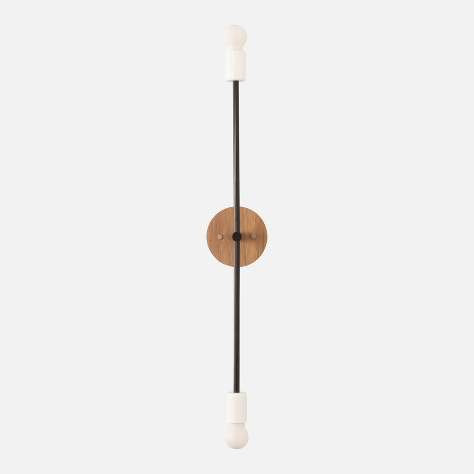 Cornsilk Oak, Matte Black Arms, Satin White Accents