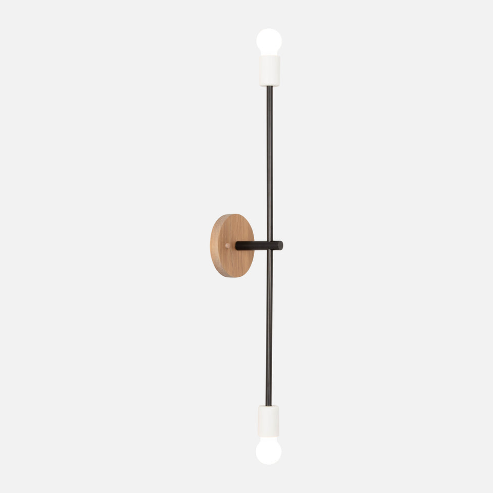 Cornsilk Oak, Matte Black Arms, Satin White Accents