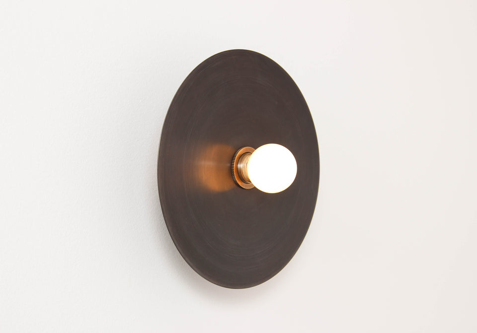 Oxidized Brass Shade, Classic Brass Accent