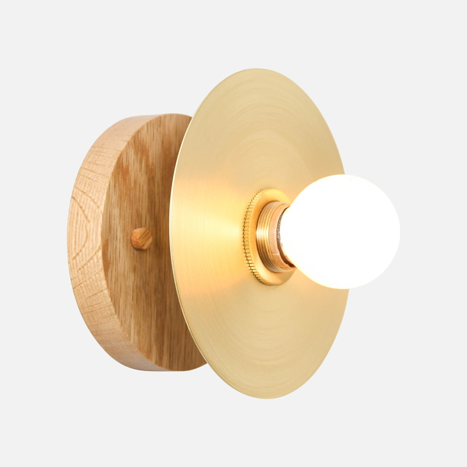 Cotton White Oak, Classic Brass Shade, Classic Brass Accent
