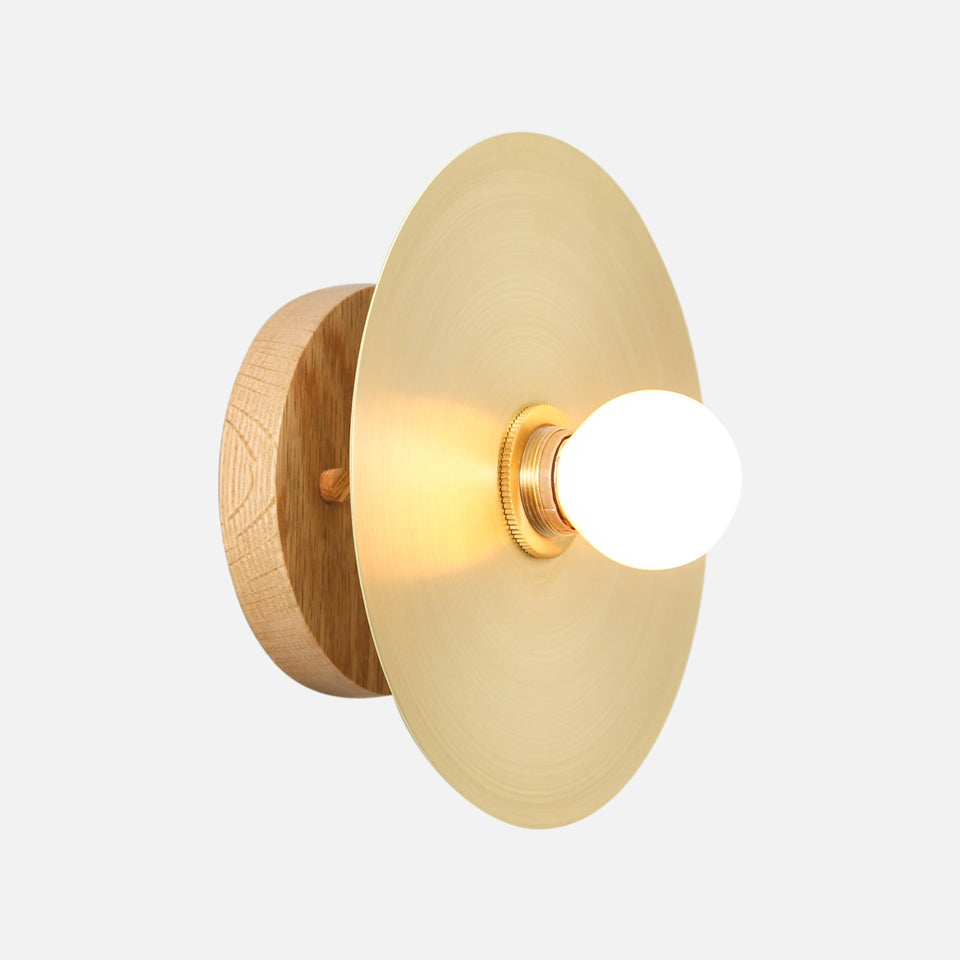 Cotton White Oak, Classic Brass Shade, Classic Brass Accent