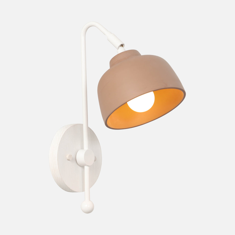 Bleached Ash, Satin White Arm, Tan Porcelain