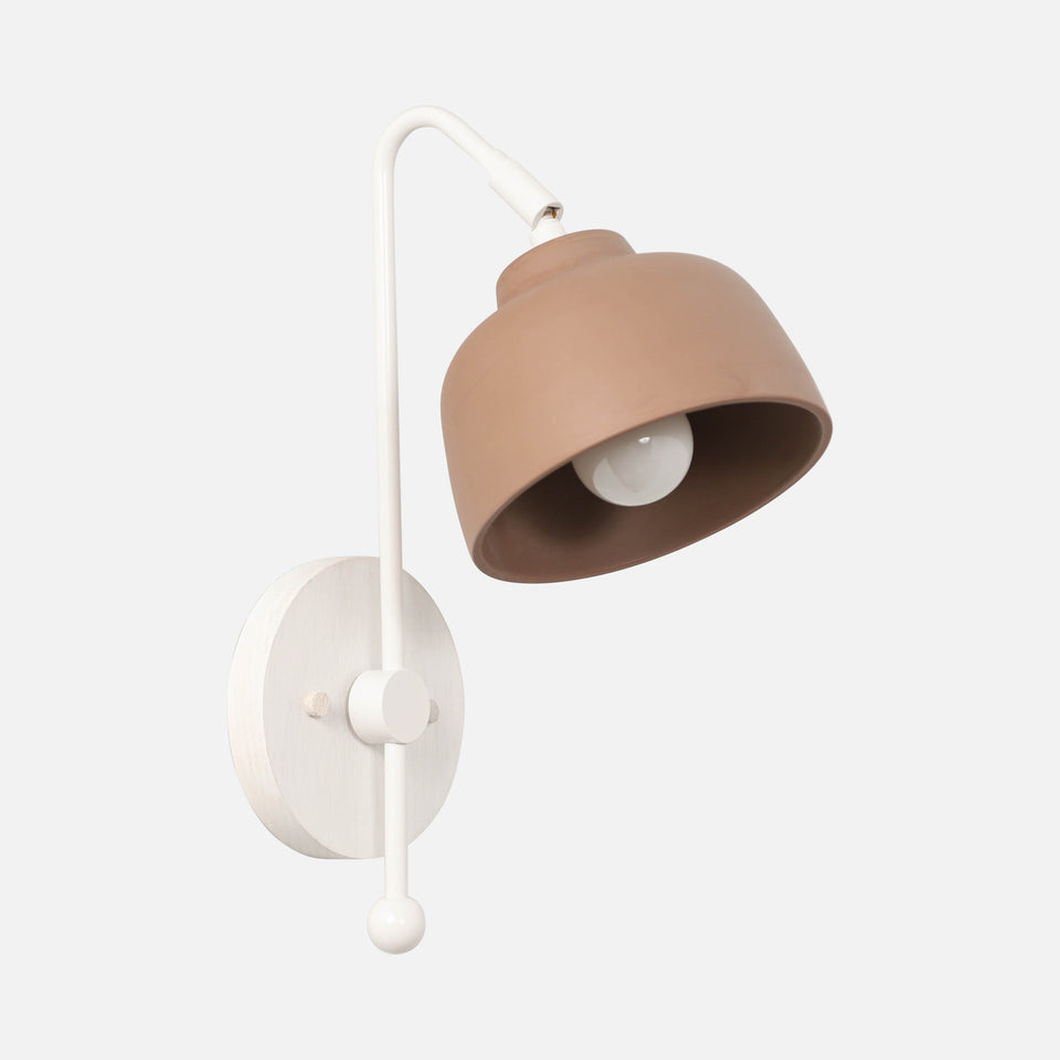 Bleached Ash, Satin White Arm, Tan Porcelain
