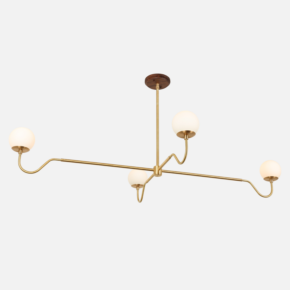 Walnut, Classic Brass