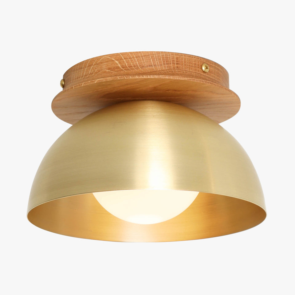 White Oak, Classic Brass Shade