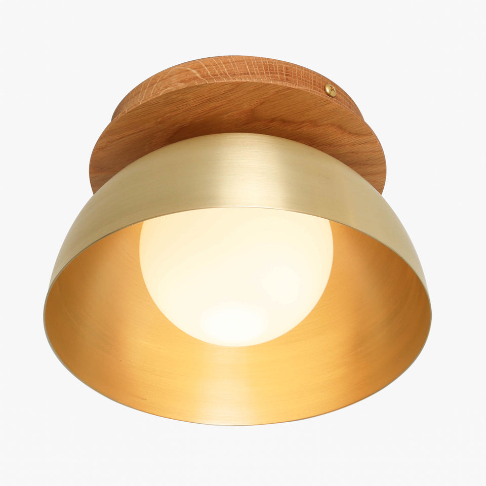 White Oak, Classic Brass Shade