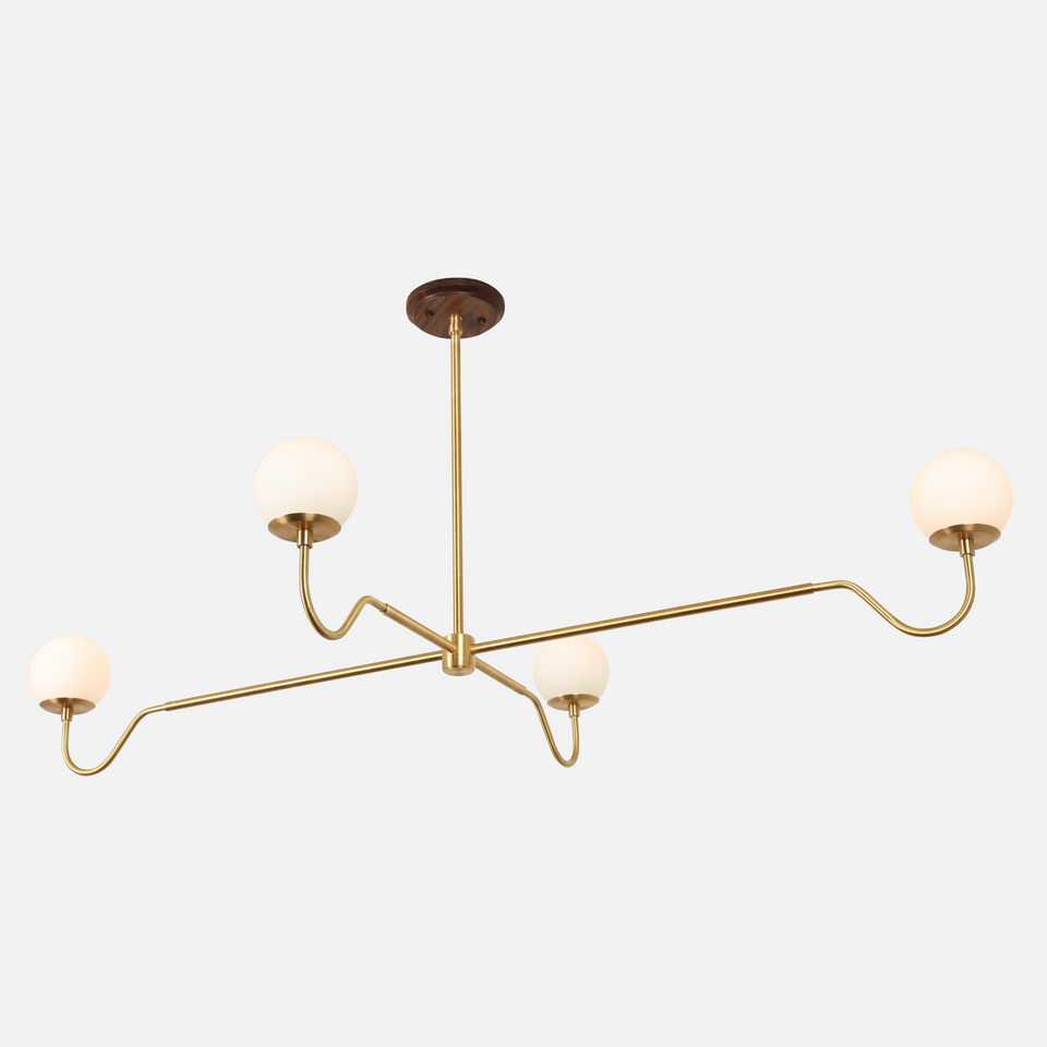 Walnut, Classic Brass