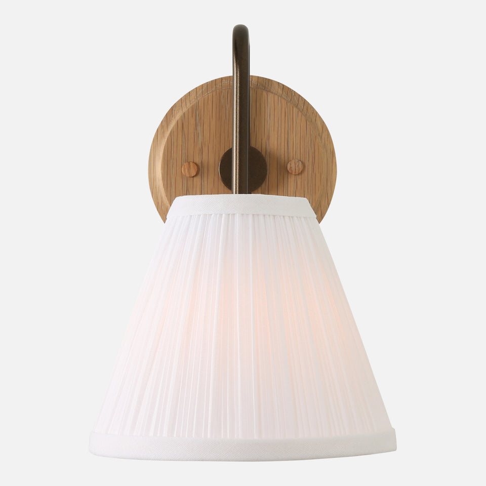 Cape Sconce with Pleated Shade