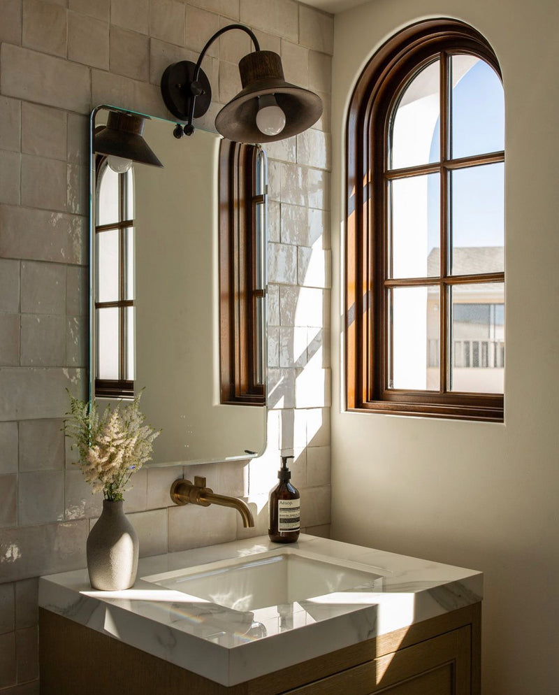 Wood Hood Sconce