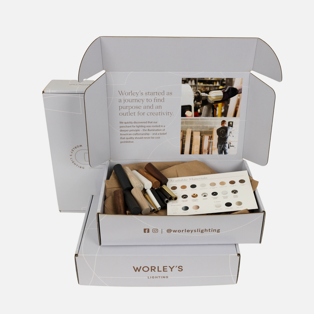 Finishes Sample Box – Worley's Lighting