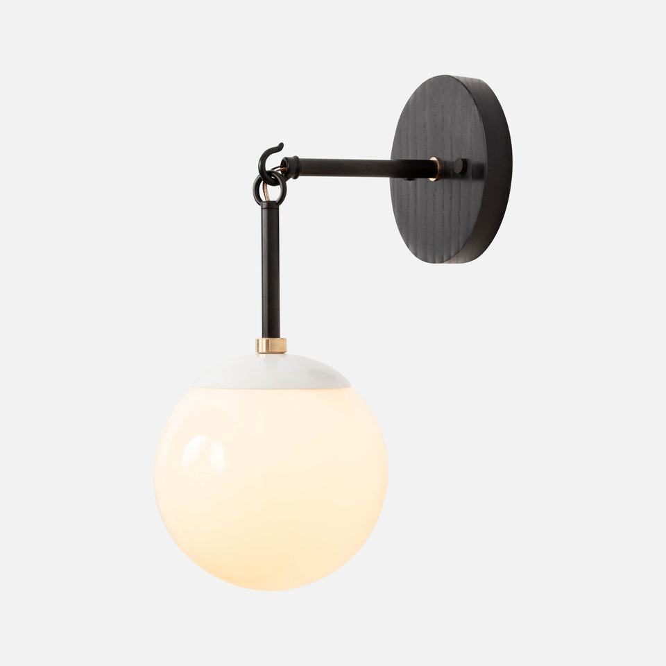 Link Sconce with Globe